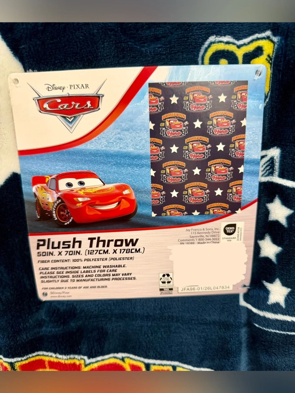 pixar cars plush blanket throw